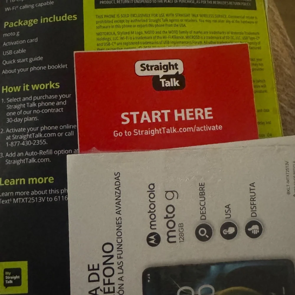Motorola moto 128g